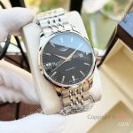 High Quality Replica LONGINES Men's Watch Silver 316L Stainless Steel Strap Different Colors Face Dial Different Colors Case Watch 40mm*12mm